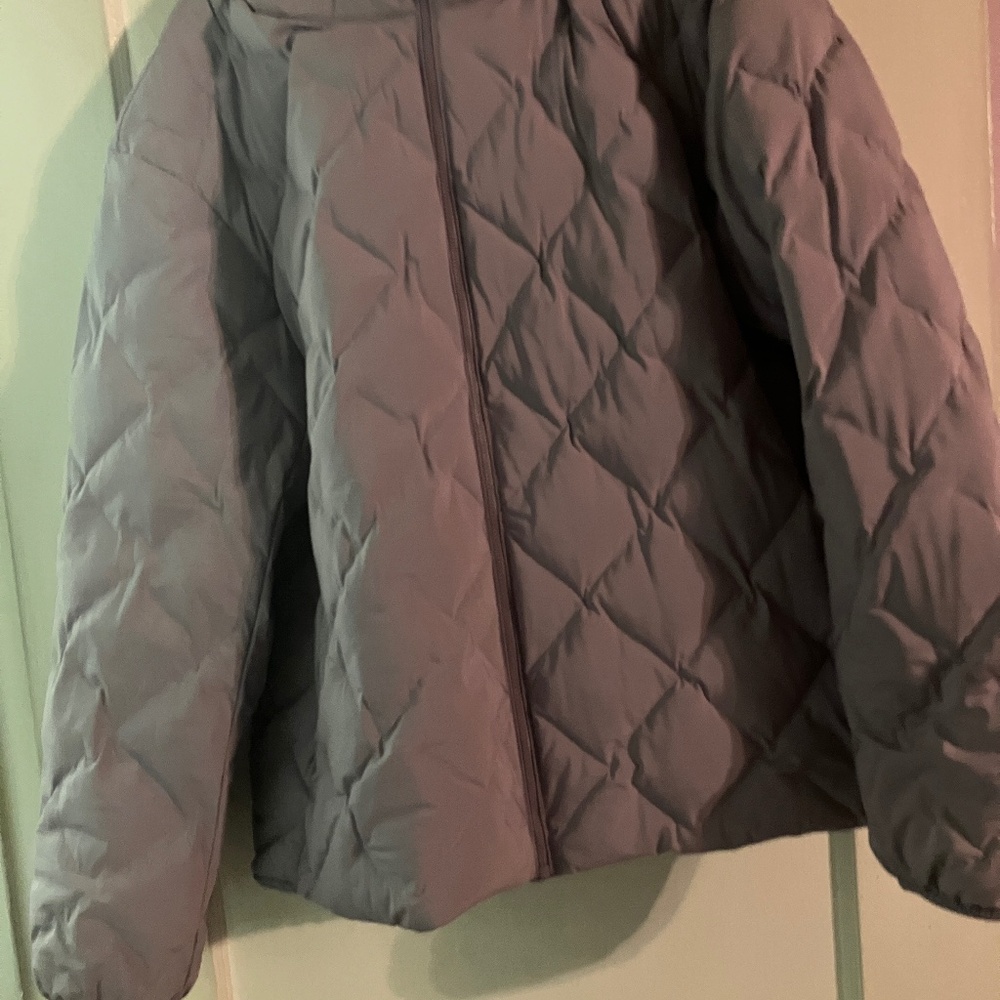 Uniqlo puff tech women’s xl parka gray